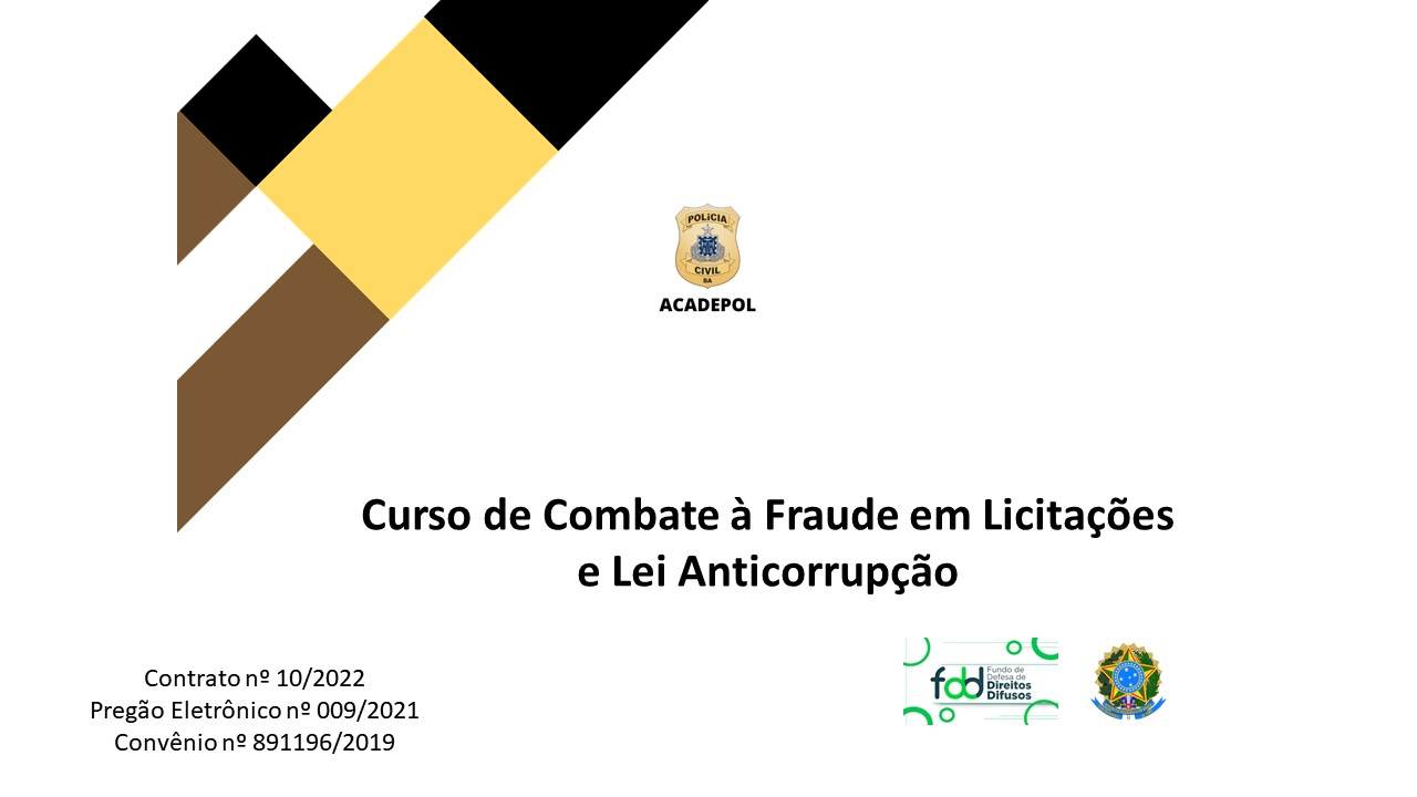 Curso Combate à Fraude em Licitações e Lei Anticorrupção